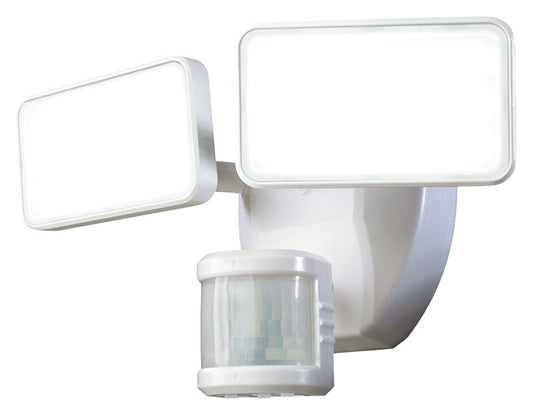 Heath Zenith Motion-Sensing Hardwired Led White Security Wall Light