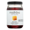 Madhava Honey Organic Pure and Raw Honey - Case of 6 - 22 oz.