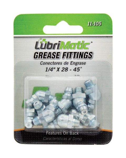 Accesorios de engrase LubriMatic de 45 grados, paquete de 10