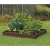 Suncast 5.5 in. H X 46 in. W X 46 in. D Resin Elevated Garden Bed Kit Brown