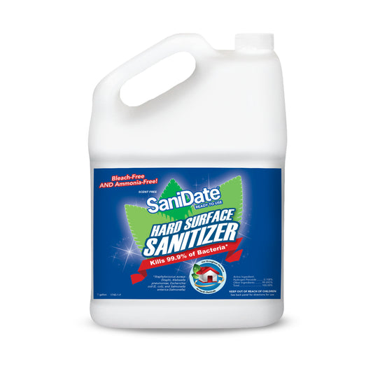 BioSafe SaniDate Non-Scented Scent Hard Surface Sanitizer Liquid 1 gal (Pack of 4)