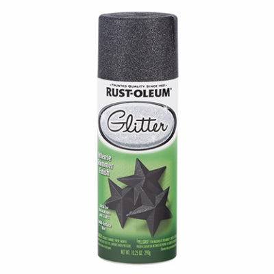Rustoleum 299424 10.25 Oz Black Glitter Specialty Spray Paint (Pack of 6)