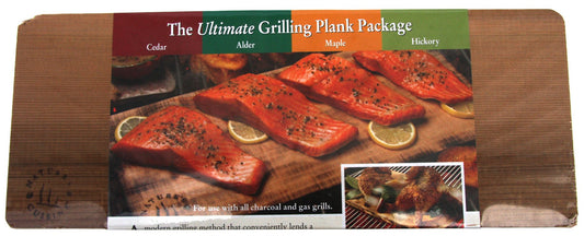 Natures Cuisine NC010 14" X 5.5" Cedar, Alder, Maple & Hickory Grilling Planks 4 Count
