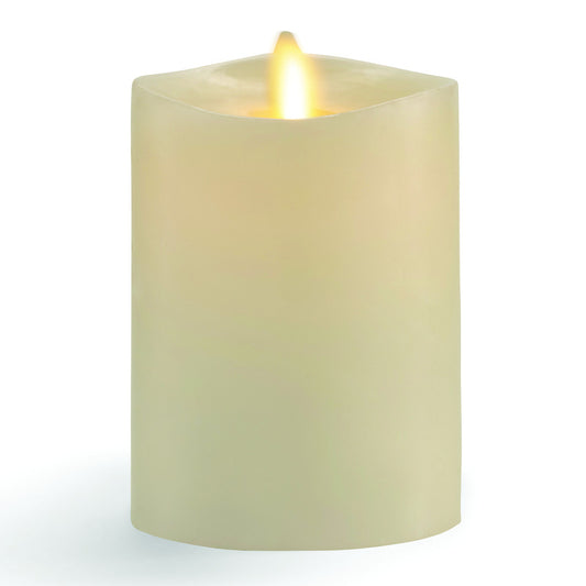 Matchless Darice Ivory Vanilla Honey Scent Pillar Flameless Flickering Candle 4.5 in. H x 3 in. Dia. (Pack of 4)