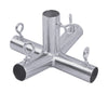 AHC P5F 1-1/2 in. Round X 1-1/2 in. D Galvanized Steel Canopy Fitting
