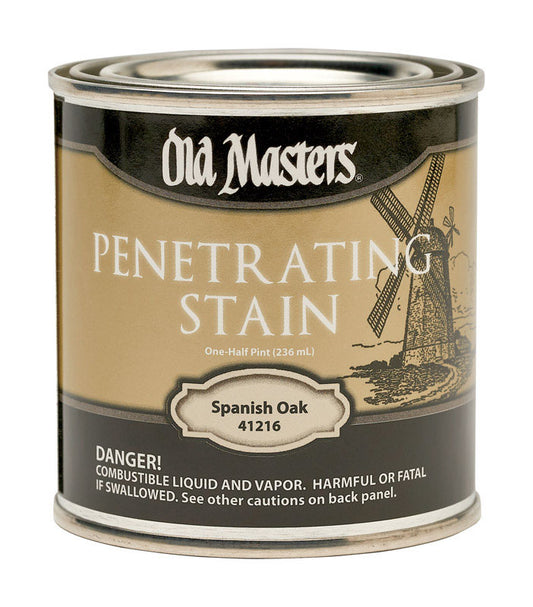 Old Masters Semi-Transparent Spanish Oak Oil-Based Penetrating Stain 0.5 pt