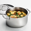 Tri-Ply Clad 6 Qt Covered Stainless Steel Sauce Pot