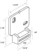 Prime-Line  Nylon  Drawer Track Front Plate  1 pk