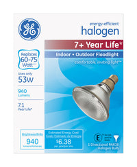 GE  53 watts PAR38  Floodlight  Halogen Bulb  940 lumens White  1 pk