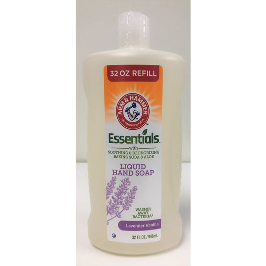 Arm & Hammer Essentials Lavender Vanilla Scent Liquid Hand Soap Refill 32 oz. (Pack of 18)