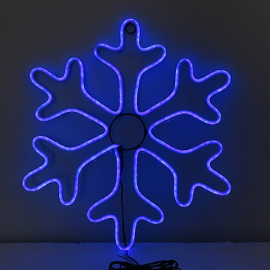 Celebrations LED Blue 16 in.   Hanging Decor Snowflake Silhouette