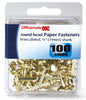 Officemate International 97220 5/16" Brass Plated Clamshell Fasteners