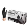Ammex Gloveworks Nitrile Disposable Exam Gloves Medium Black Powder Free 100 pk