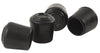 Softtouch Rubber Leg Tip Black Round 7/8 in. W 4 pk