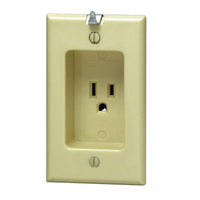 Leviton 15 amps 125 V Ivory Outlet 5-15R 1 pk