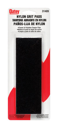 Oatey 6 in.   L X 2 in.   W Grit Cleaning and Polishing Pad Nylon 2 pc (Pack of 10)