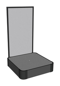 Ace 8 in. H X 36 in. W X 36 in. L Black Accessory Displayer Metal/Wood