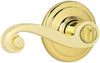 Kwikset Lido Polished Brass Privacy Lockset 1-3/4 in.