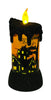 Home Plus Rotating Haunted House LED Candle Lighted Halloween Decoration 8 in. H x 5 in. W (Pack of 6)