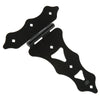 National Hardware 8 in.   L Black Ornamental T Hinge 2 pk