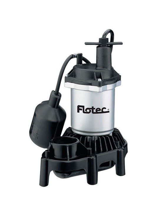 Flotec 1/4 HP 3200 gph Thermoplastic Tethered Float Switch AC Submersible Sump Pump