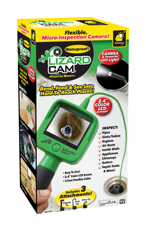Atomic Beam Lizard Cam Green Household Camera with LED Light