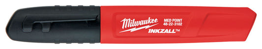 Milwaukee  INKZALL  Black  Medium Tip  Jobsite Marker  2 pk