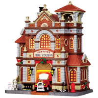 Lemax  Eastside Fire Station  Village Building  Multicolor  Porcelain  8.9 in. 1 each
