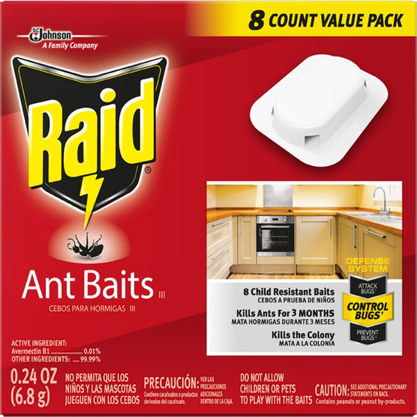 CEBO PARA HORMIGAS, VALOR, PAQUETE DE 8