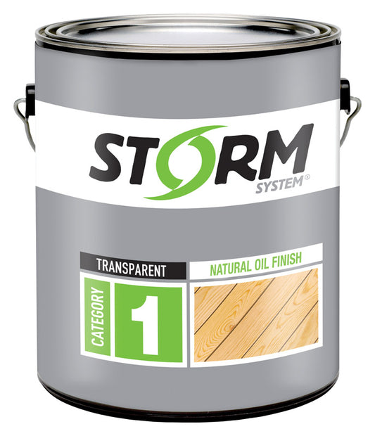 Storm System Transparent Clear Alkyd Exterior Stain 1 gal (Pack of 4)