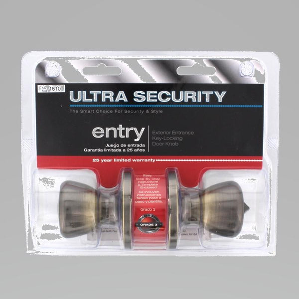 Tell Alton Bright Brass Knob and Single Cylinder Deadbolt ANSI Grade 3 1-3/4 in. Tell Alton Bright Brass Knob and Single Cylinder Deadbolt ANSI Grade 3 1-3/4 in.