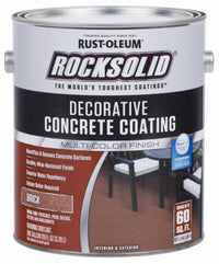 RockSolid Decorative Concrete Coating, Brick Color, Gallon