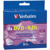 Verbatim  8.5 gigabyte DVD+R DL  5 pk