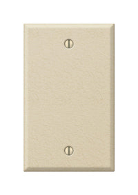 Amerelle Pro Wrinkle Ivory 1 gang Stamped Steel Blank Wall Plate 1 pk