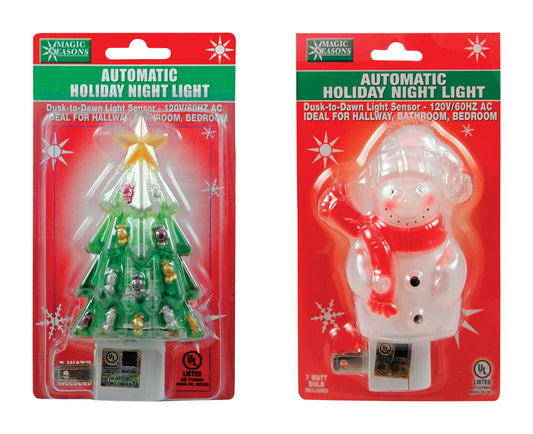 Magic Seasons Automatic Plug-in Christmas Incandescent Night Light (Pack of 16)