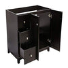 Design House  Shorewood  Single  Dark  Espresso  Vanity Cabinet  36 in. W x 21 in. D x 33 in. H