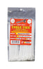 Tool City  5.7 in. L White  Cable Tie  100 pk