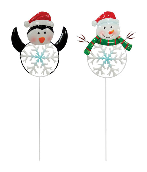 Alpine Corporation LWW100ABB Christmas Themed Garden Stakes Assortment (Pack of 24)