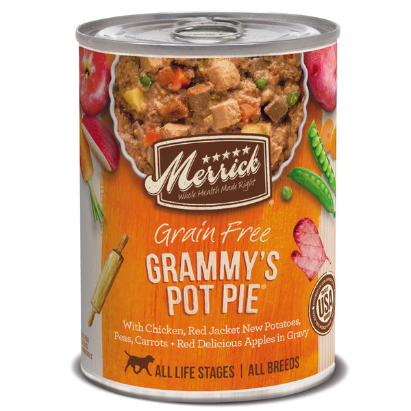 Merrick  Grammy's Pot Pie  Chicken  Chunks in Gravy  Dog  Food  Grain Free 12.7 oz. (Pack of 12)