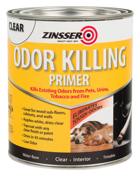Zinsser  Clear  Water-Based  Acrylic  Odor Killing Primer  1 qt.