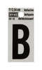 Hy-Ko 1 in. Reflective Black Vinyl Letter B Self-Adhesive 1 pc. (Pack of 10)