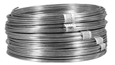 Galvanized Weaving Wire, Single Coil, 20-Ga., 100-Ft. (Pack of 12)