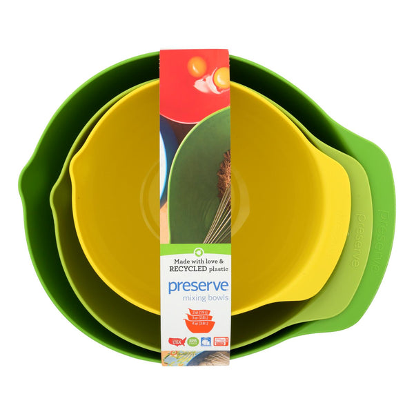 Preserve Mixing Bowl Set - Case of 4 - 3 Bowls Per Set (Pack of 4)