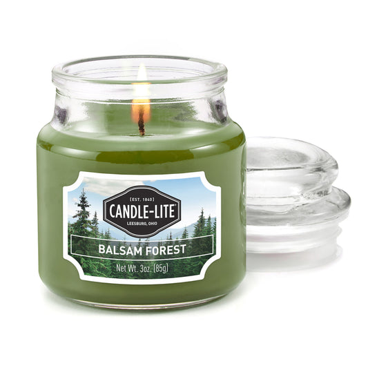 Candle Lite Green Balsam Forest Scent Candle 5.7 in. H X 3.9 in. D 3 oz (Pack of 6)