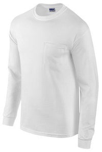 MED WHT L/S T Shirt (Pack of 2)