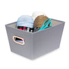 Honey-Can-Do 7-9/16 in. H X 9-13/16 in. W X 13 in. D Tote Bin