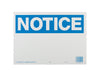 Hy-Ko English Notice Sign Plastic 10 in. H x 14 in. W (Pack of 5)