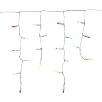 Celebrations  Platinum  LED  Mini  Multi-color  100 count Icicle  Christmas Lights  9.5 ft.