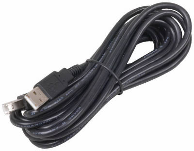 12-Ft. Black USB 2.0 A to B Cable