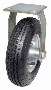 Rigid Caster, Pneumatic Wheel, 12-In.